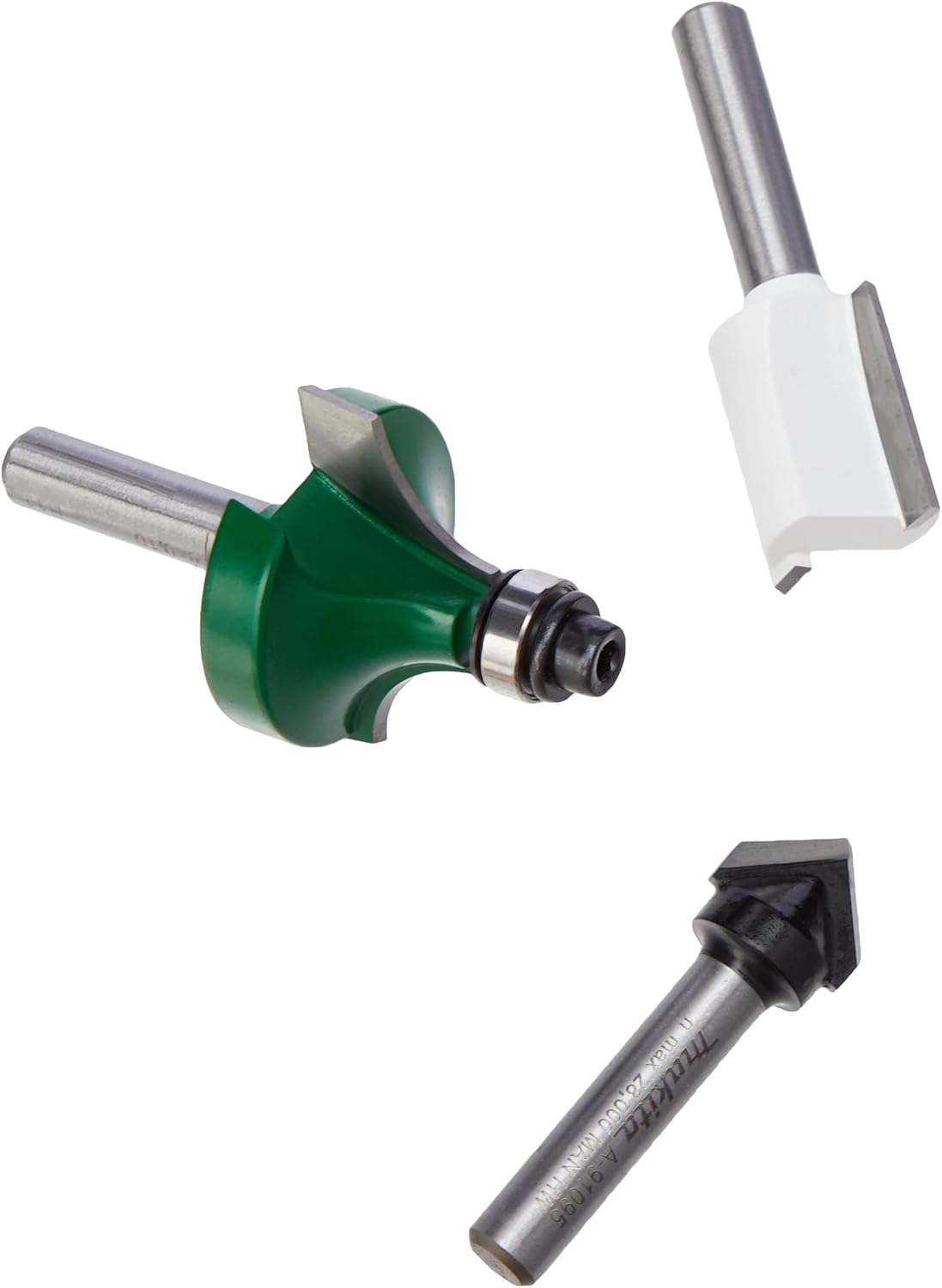 Makita Router Bit Set, 1/4", 12 pcs Multi-Colour
