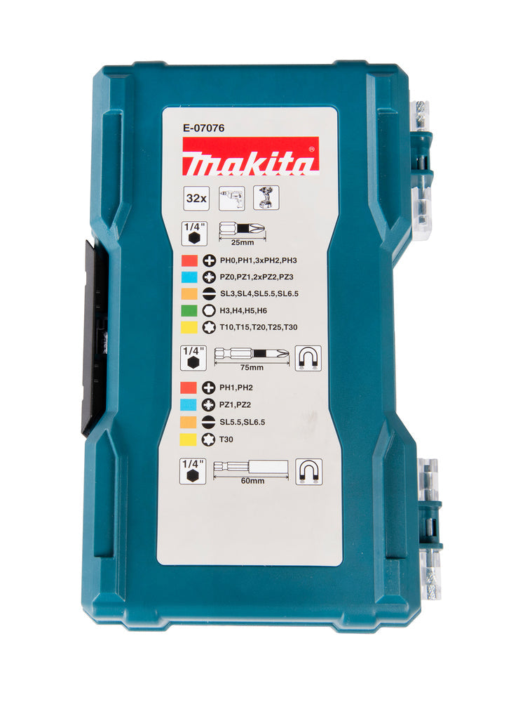 Makita E-07076 screw bit set 32 pcs