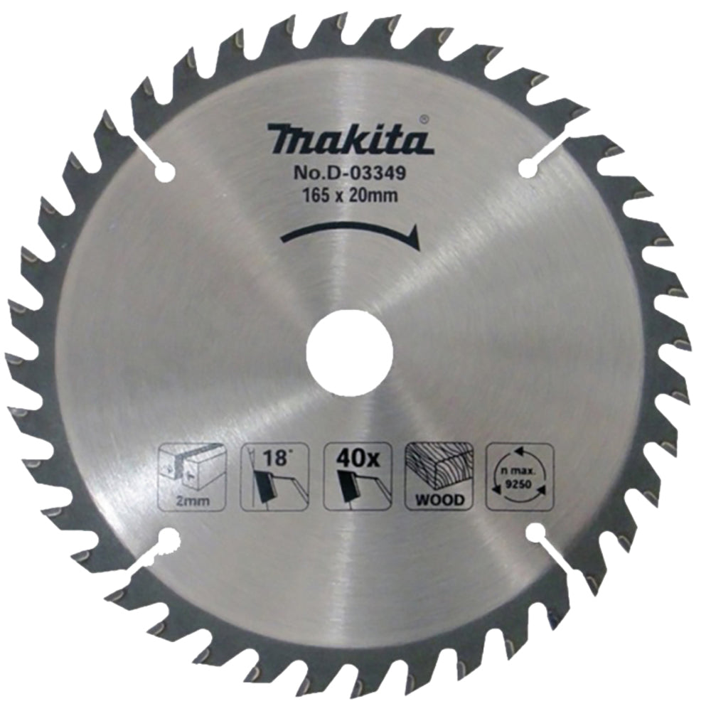 Makita 3-Pack Circular saw blade, Standard T.C.T, 165 x 20 mm, 40 T