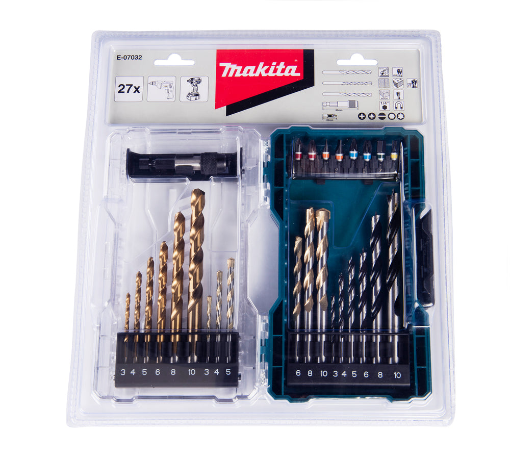 Makita Drill and Screw bit set 27 pcs - E-07032