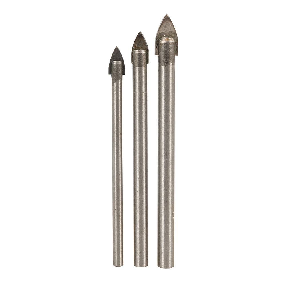 Silverline 217584 Tile & Glass Drill Bit Set 3pce 5, 6 & 8mm