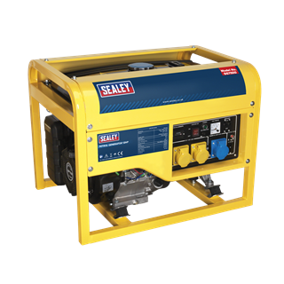 Sealey GG7500 6000W petrol Generator 13hp 4-Stroke Engine 110/230V