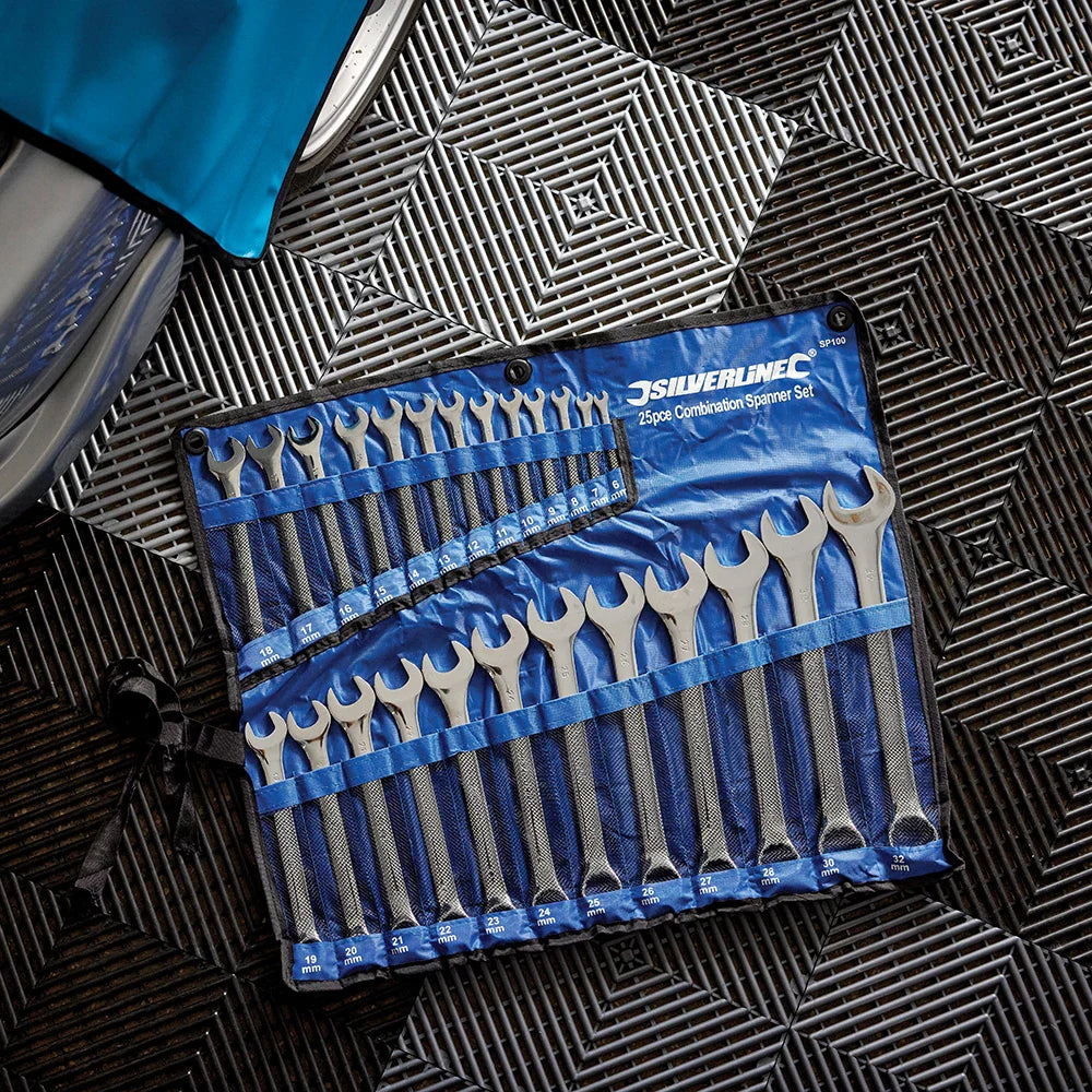 Silverline SP100 combination spanner set 21 pieces