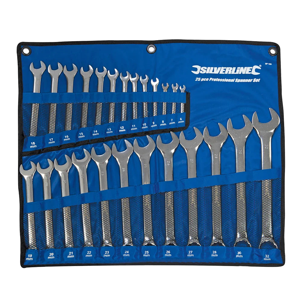 Silverline SP100 combination spanner set 21 pieces