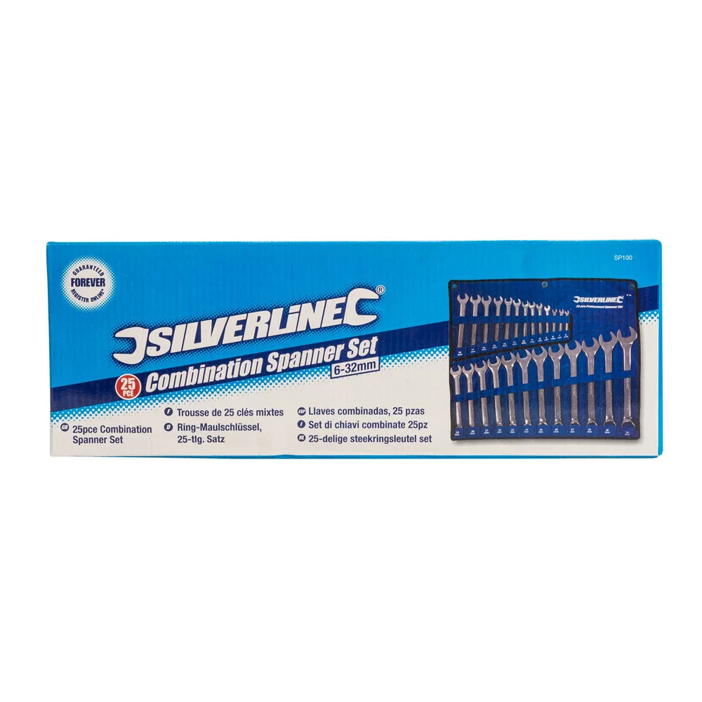 Silverline SP100 combination spanner set 21 pieces