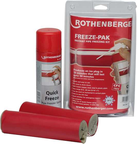 Rothenberger 64004 500g Freeze-Pak Pipe Freezing Spray