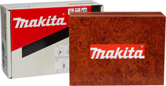 Makita Router Bit Set, 1/4", 12 pcs Multi-Colour