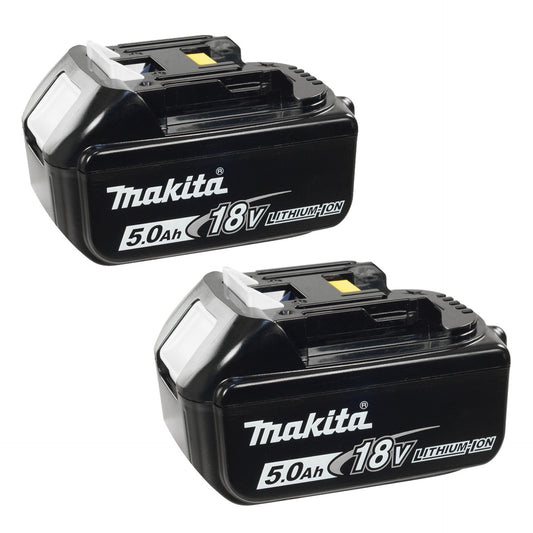 Makita 18V charger pack - 2x 18V 5.0Ah LXT Li-ion Battery and charger DC18SD