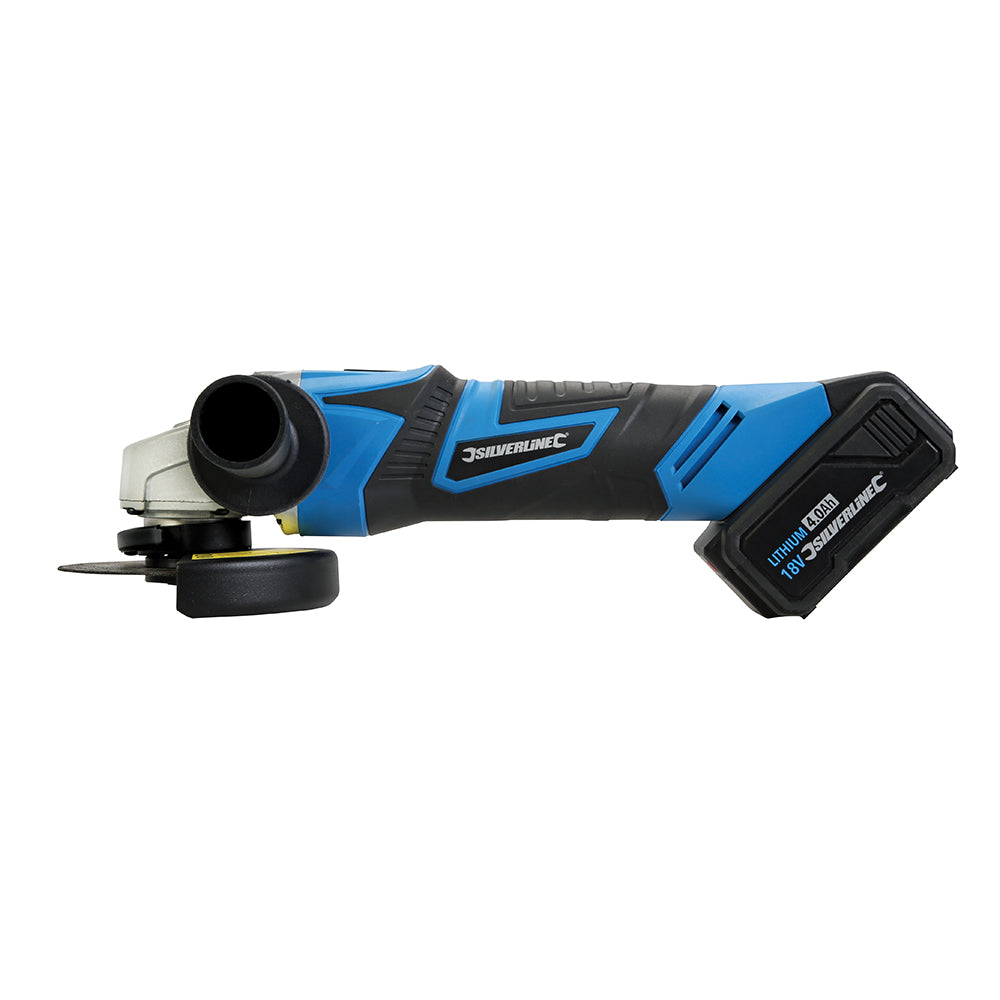 Silverline 980960 18V Angle Grinder 115mm 18V