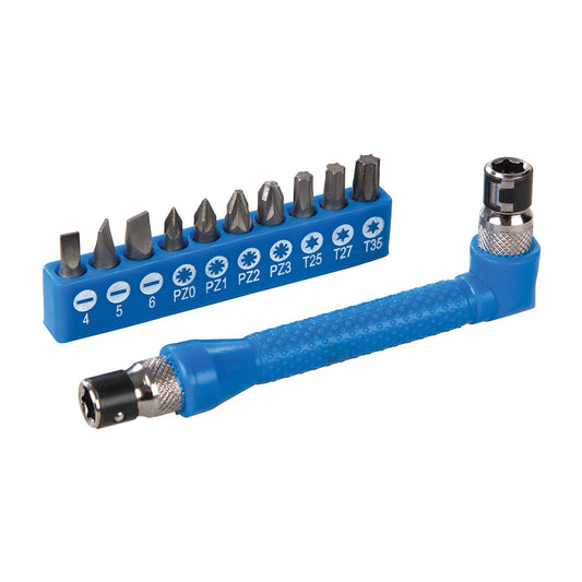 Silverline 599368 Angle Screwdriver Bit Holder Set 12pce 12pce